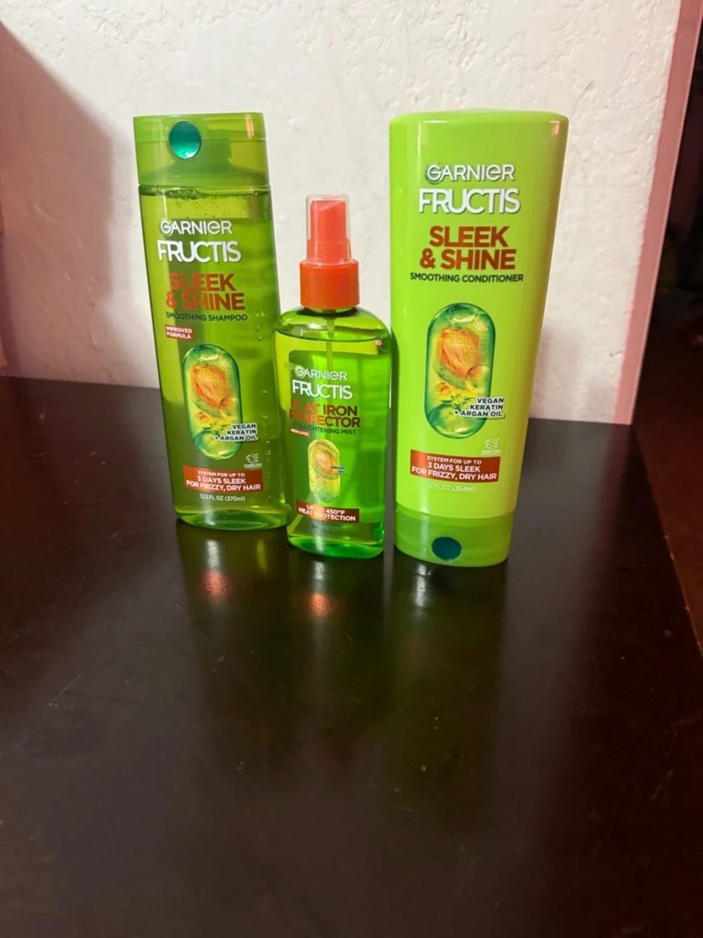Garnier Fructis Sleek & Shine Green Hair Care Trio